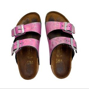 Birkenstock Arizona Girls Birko-Flor Pink Sandals